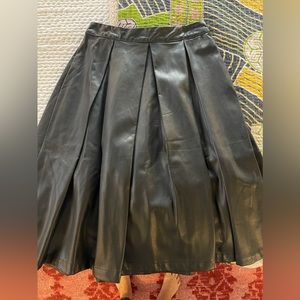 Who What Wear faux leather skirt